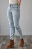 Cello Medium Acid Wash Straight Fit High Rise Jeans sold by Lime Lush