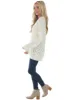 Cream Lightweight Pointelle Oversized Sweater sold by Lime Lush
