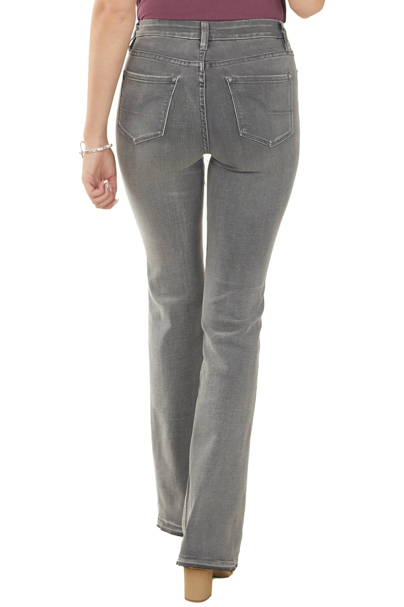 I&M Stone Grey Washed High Rise Flare Jeans sold by Lime Lush product image thumbnail 2