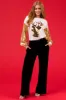 White and Gold Sequin Rudolph Graphic Top sold by Lime Lush