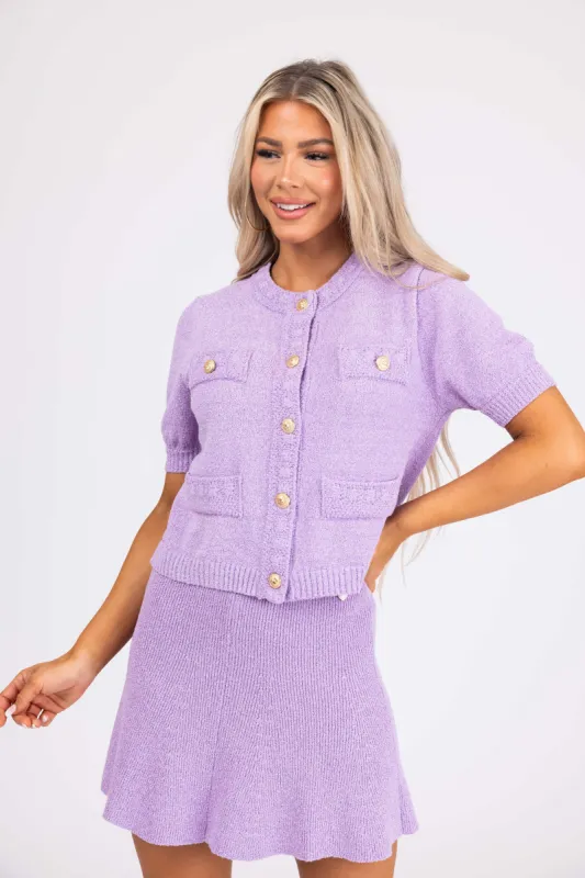 She+Sky Iris Textured Knit Button Down Cardigan sold by Lime Lush