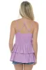Lilac Drop Waist Lace Embroidered Ruffle Top sold by Lime Lush