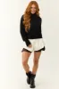 Black Cropped Ribbed Cable Knit Sweater sold by Lime Lush