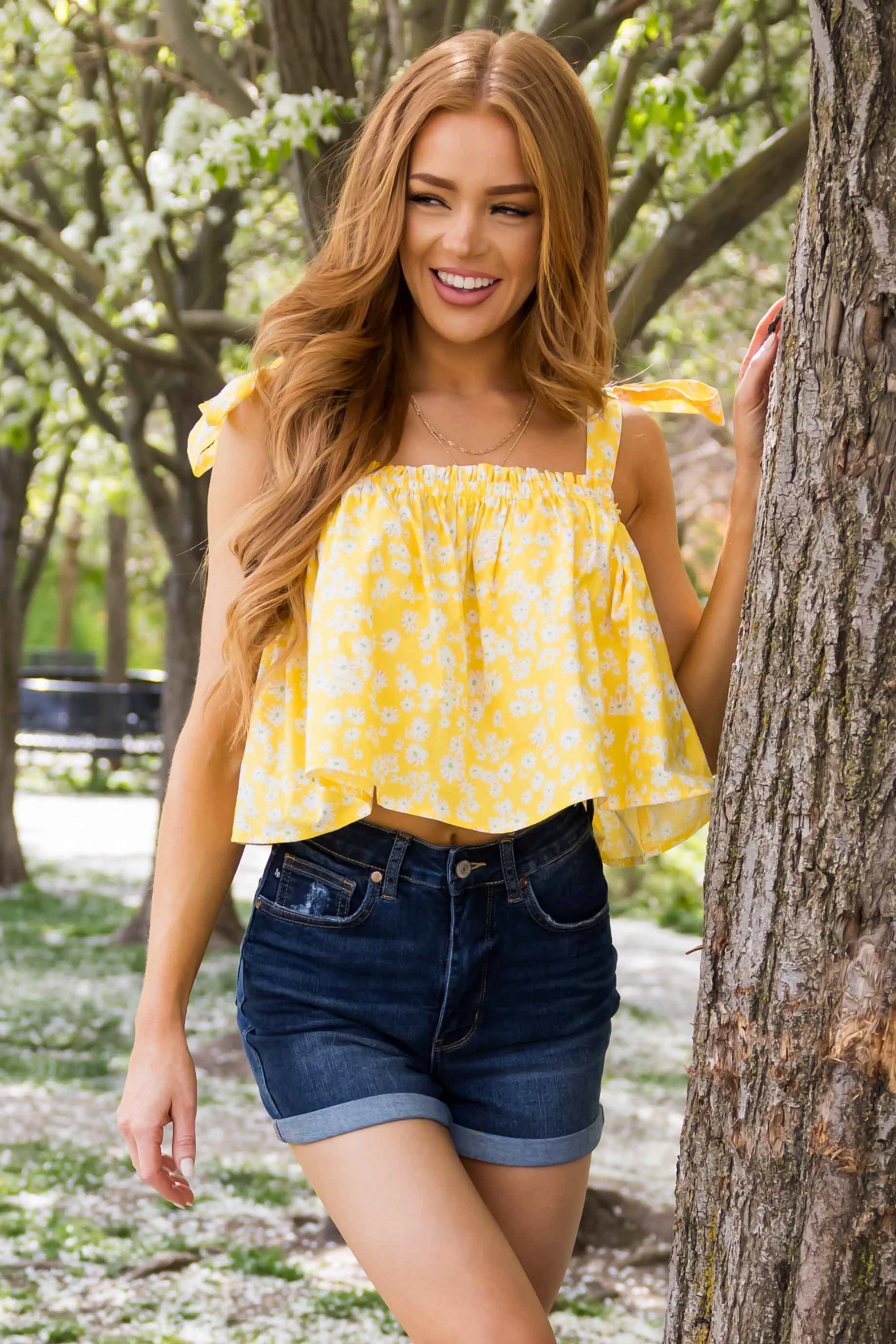 Judy Blue Dark Wash Denim Tummy Control Shorts sold by Lime Lush product image thumbnail 2