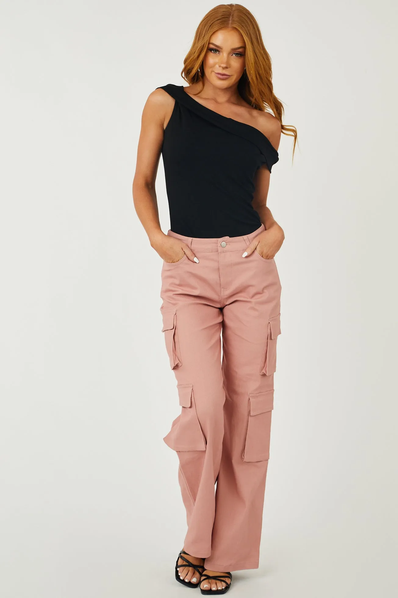 Black Draped Off the Shoulder Knit Top sold by Lime Lush product image thumbnail 4