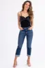 Black Spaghetti Strap Bodysuit with Satin Bow sold by Lime Lush