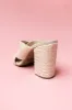 Ivory Woven Jute Criss Cross Slip On Heels sold by Lime Lush
