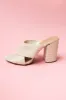 Ivory Woven Jute Criss Cross Slip On Heels sold by Lime Lush
