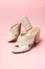 Ivory Woven Jute Criss Cross Slip On Heels sold by Lime Lush