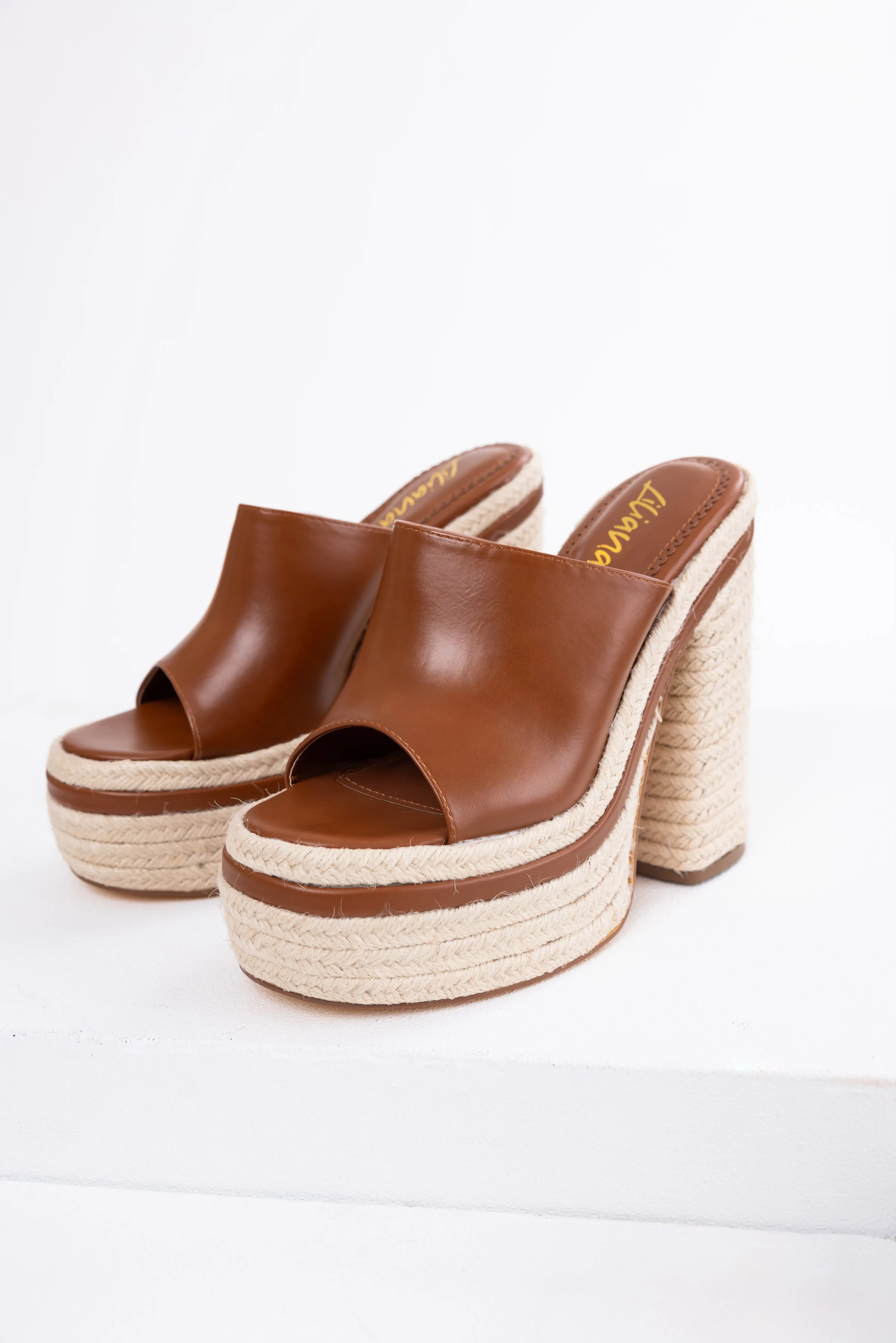 Spice High Heel Espadrille Platform Sandals sold by Lime Lush