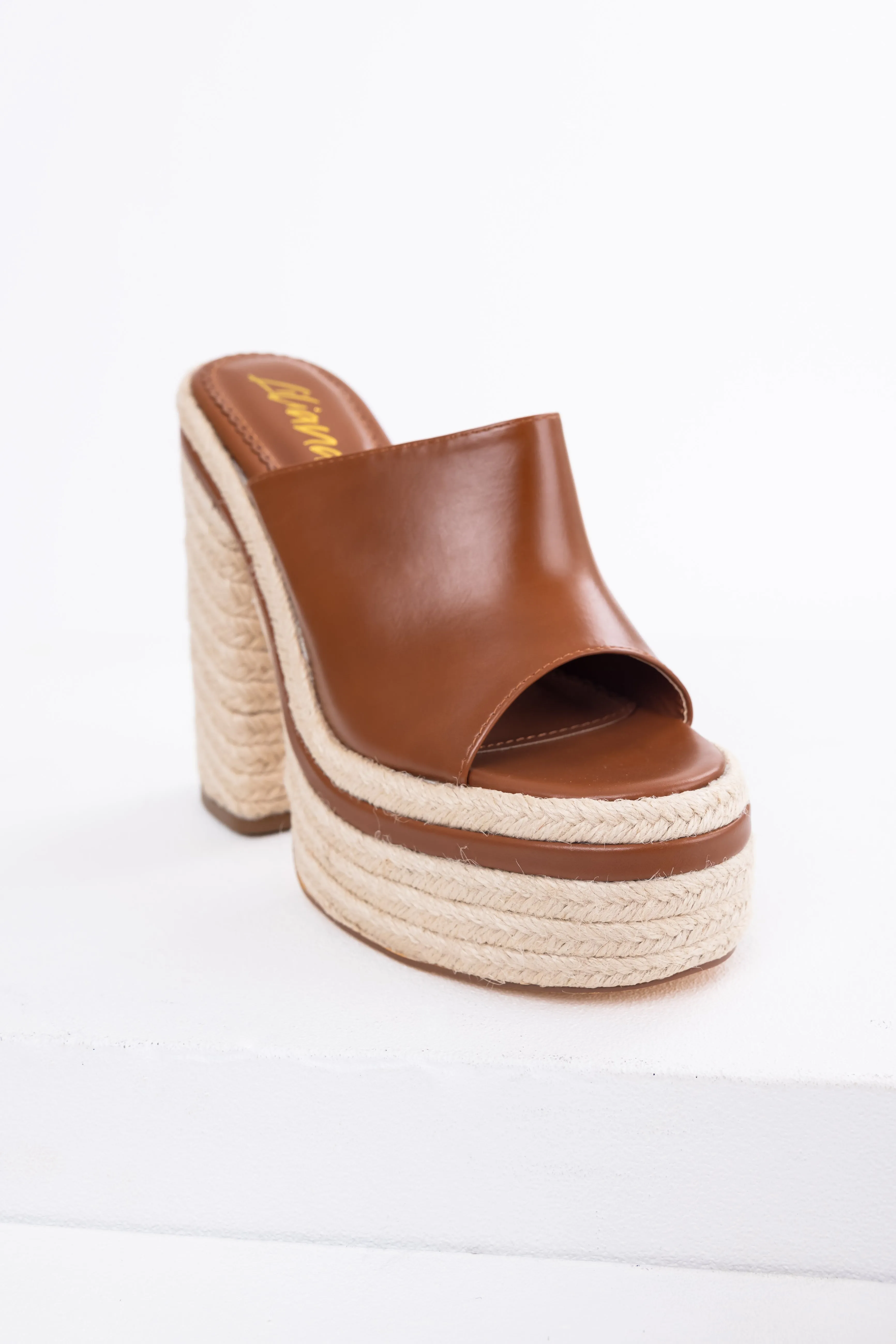 Spice High Heel Espadrille Platform Sandals sold by Lime Lush product image thumbnail 4