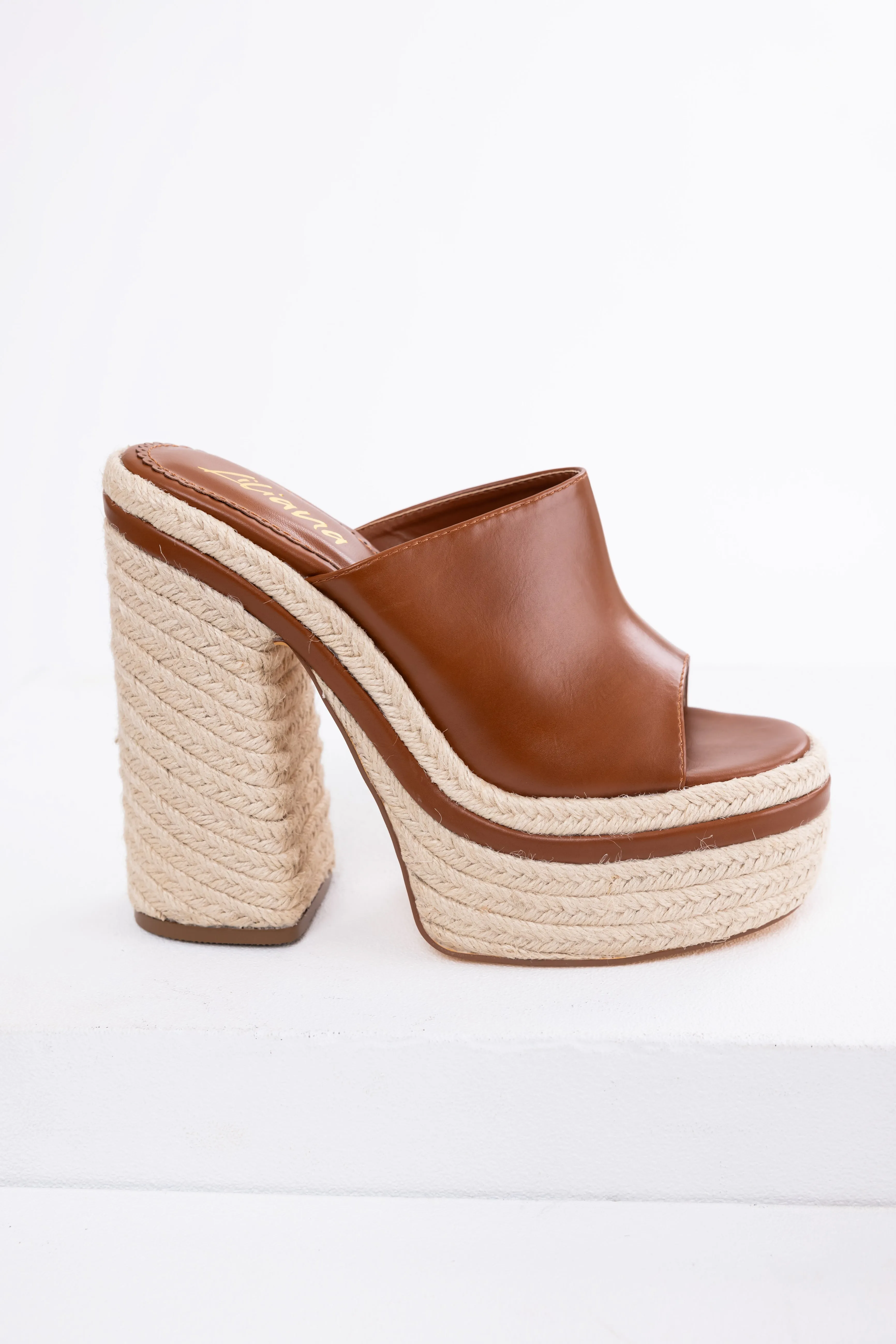 Spice High Heel Espadrille Platform Sandals sold by Lime Lush product image thumbnail 5
