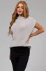Heather Grey Mock Neck Stretchy Knit Sweater Vest sold by Lime Lush