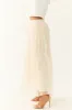 Cream Tulle Plisse Maxi Skirt sold by Lime Lush