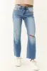Sneak Peek Medium Wash Straight Leg Jeans sold by Lime Lush