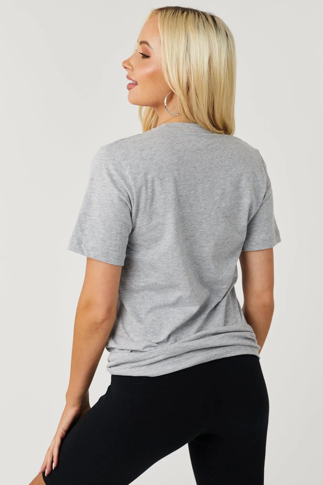 Heather Grey 'Sunday Funday' Graphic Tee sold by Lime Lush product image thumbnail 4