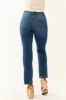 Rewash Mid Wash Lightly Distressed Split Hem Jeans sold by Lime Lush