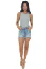 Heather Grey Basic Ribbed Knit Fitted Tank Top sold by Lime Lush