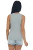 Heather Grey Basic Ribbed Knit Fitted Tank Top sold by Lime Lush