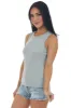 Heather Grey Basic Ribbed Knit Fitted Tank Top sold by Lime Lush