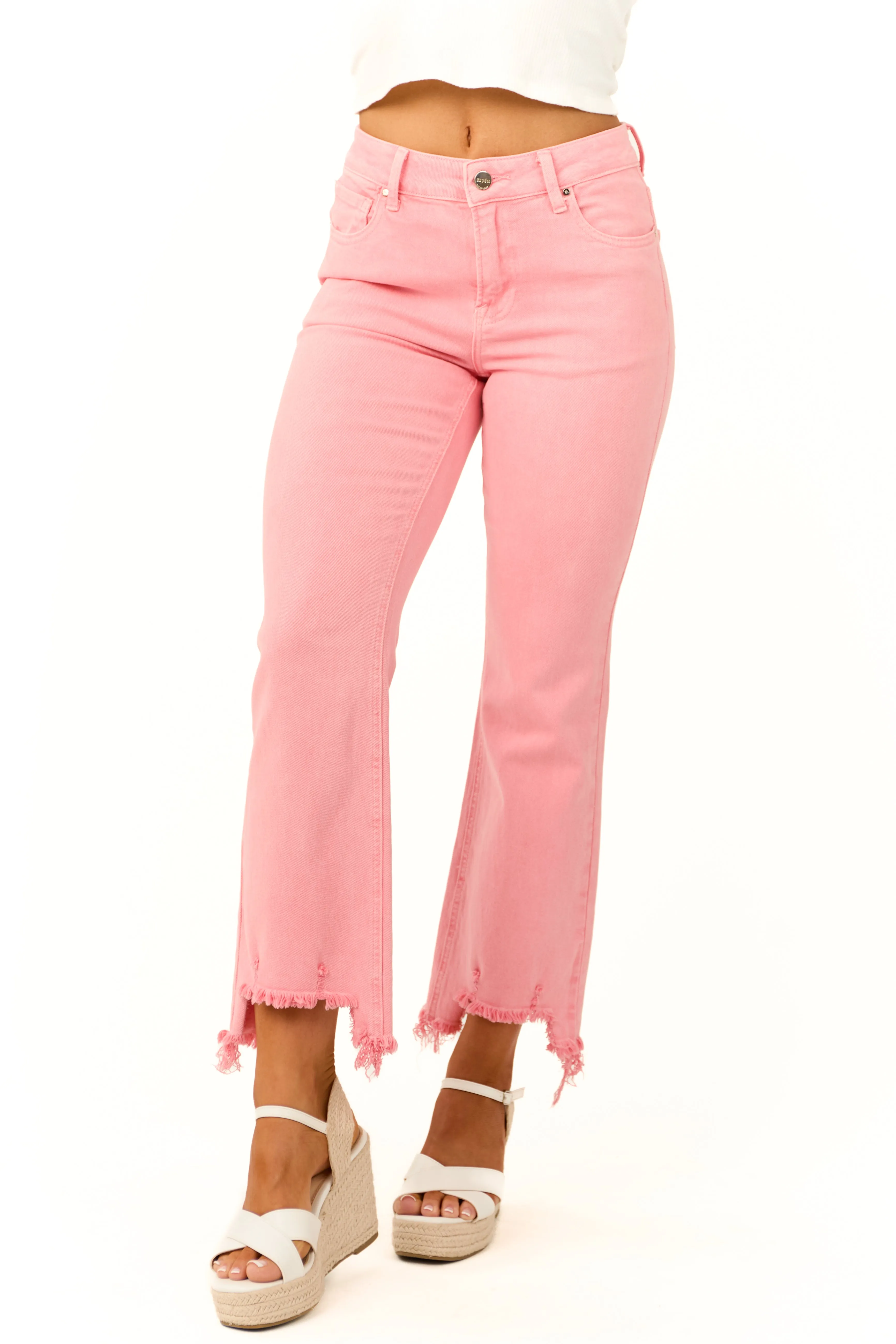 Risen Punch High Rise Straight Leg Jeans sold by Lime Lush