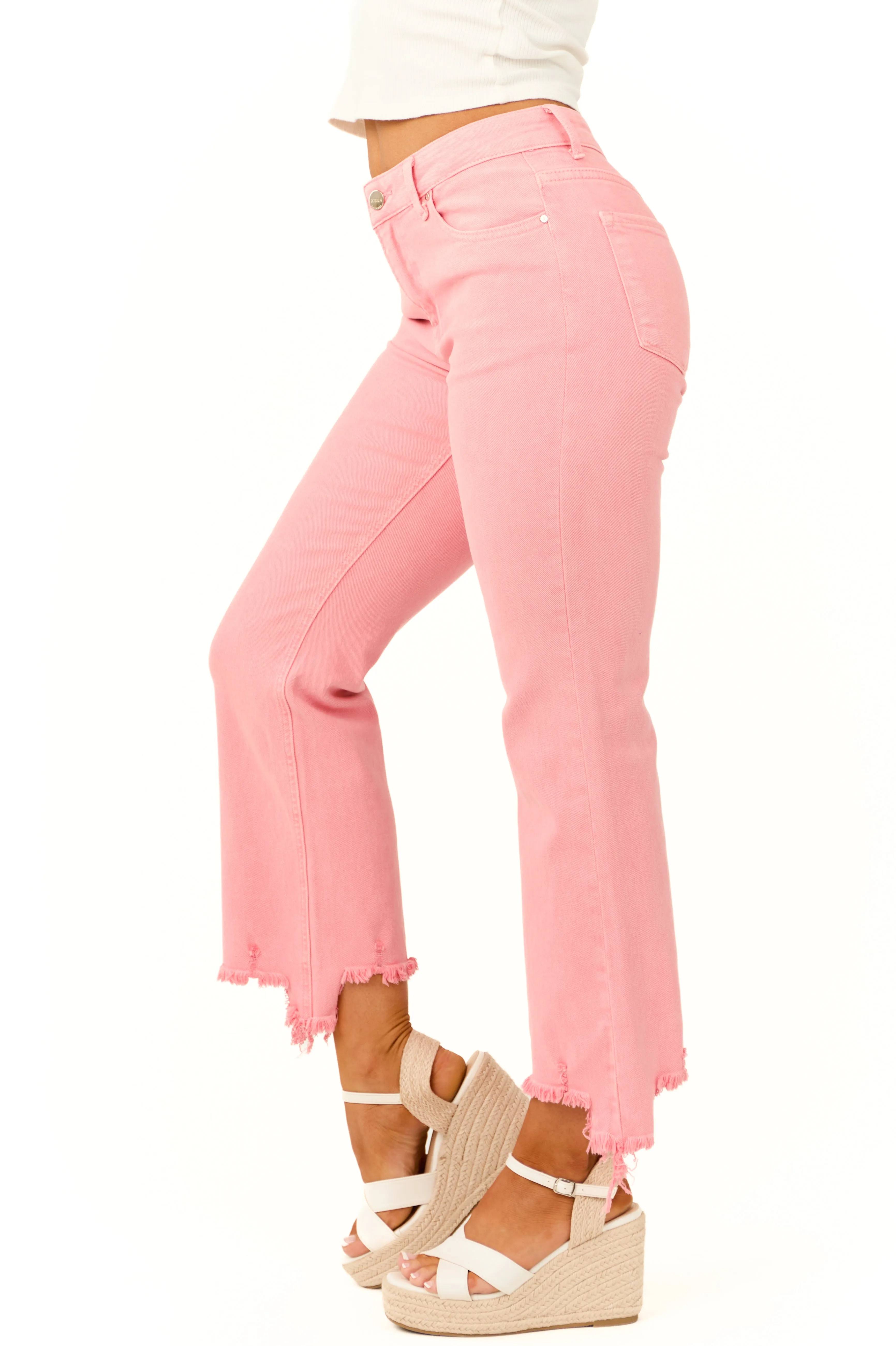 Risen Punch High Rise Straight Leg Jeans sold by Lime Lush product image thumbnail 3