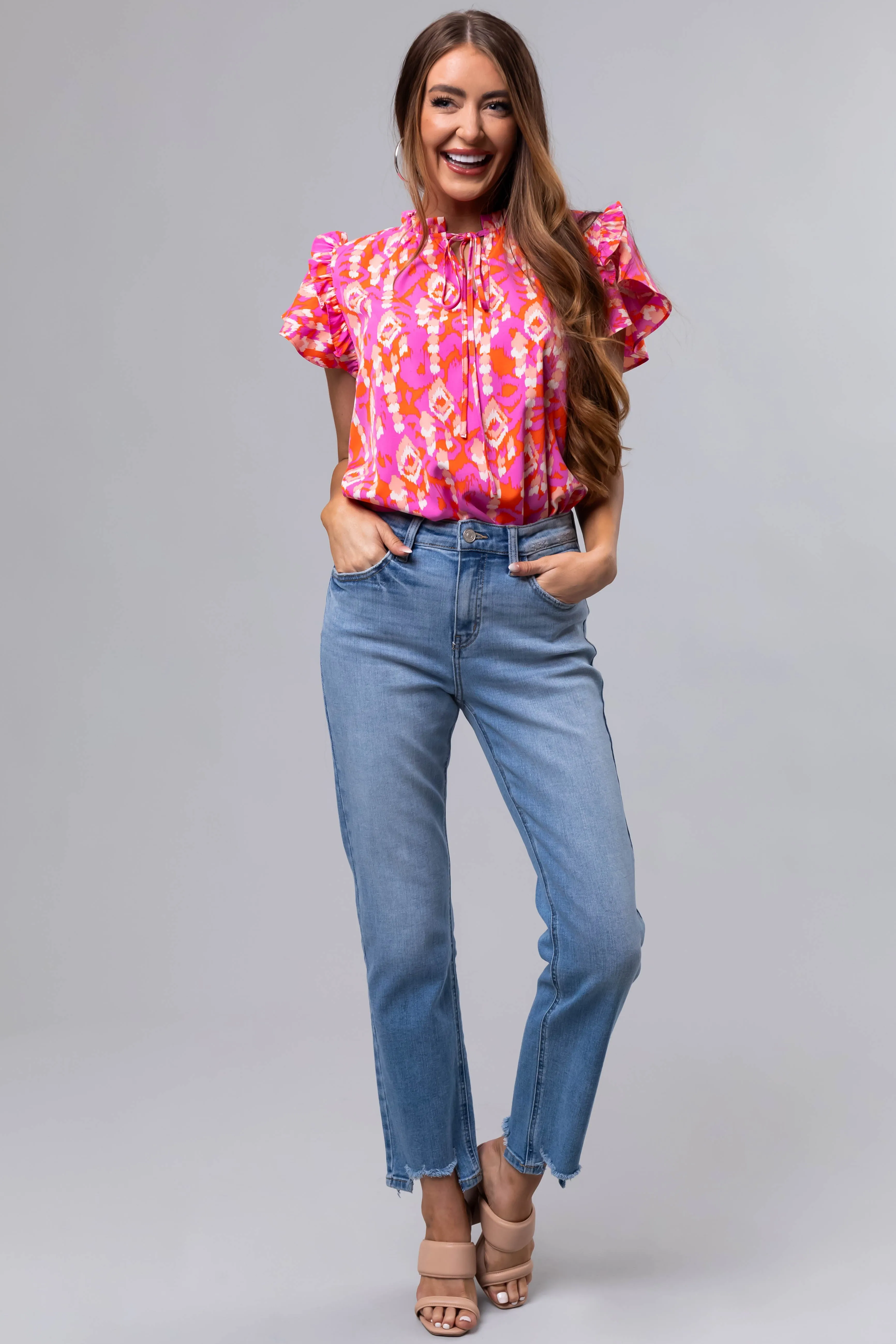 KanCan High Rise Straight Leg Jeans sold by Lime Lush