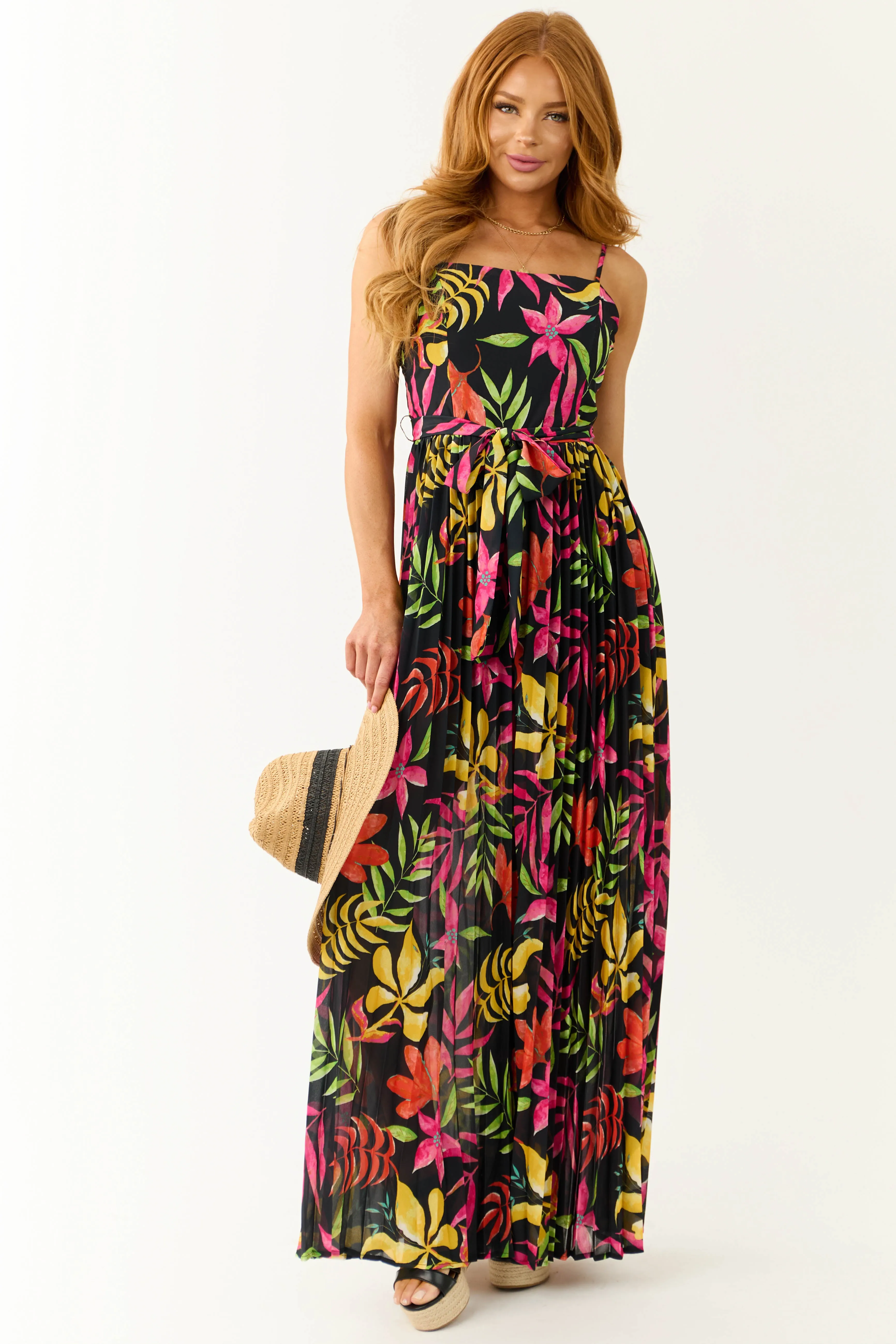 Flying Tomato Black Floral Print Jumpsuit sold by Lime Lush