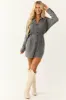 Steel Washed Denim Long Sleeve Button Up Romper sold by Lime Lush