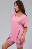 Carnation Microfiber Top and Biker Shorts Set sold by Lime Lush