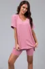 Carnation Microfiber Top and Biker Shorts Set sold by Lime Lush