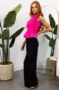 She+Sky Black Ribbed Knit Wide Leg Pants sold by Lime Lush