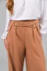 Sandstone Criss Cross Button Wide Leg Pants sold by Lime Lush