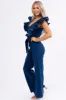 Flying Tomato Dark Wash Denim Zip Up Jumpsuit sold by Lime Lush