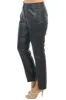 Black Faux Leather Slit Hem Straight Pants sold by Lime Lush