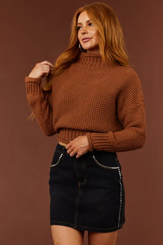 Charcoal Studded Trim Detail Denim Skirt sold by Lime Lush