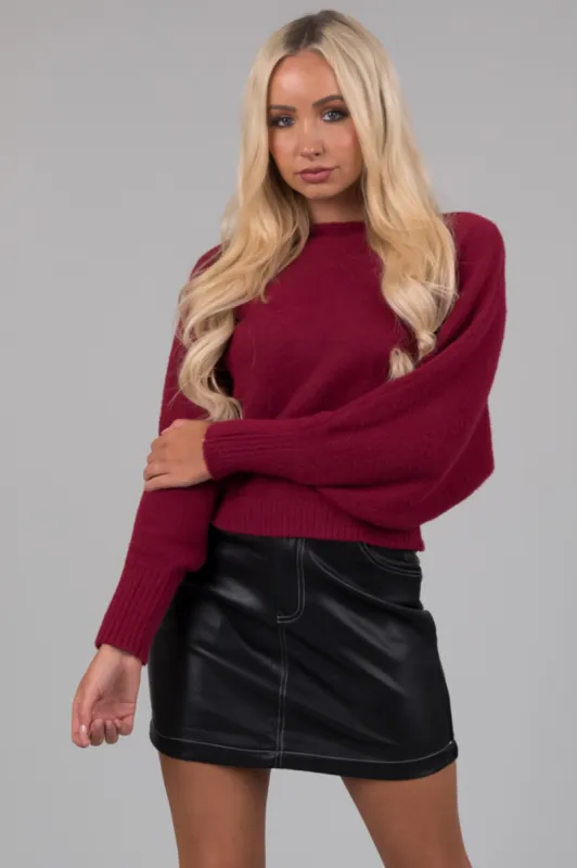 Black Contrast Stitch Pleather Mini Skirt sold by Lime Lush