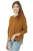 Peanut Long Sleeve Rounded Neckline Knit Sweater sold by Lime Lush