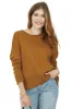 Peanut Long Sleeve Rounded Neckline Knit Sweater sold by Lime Lush