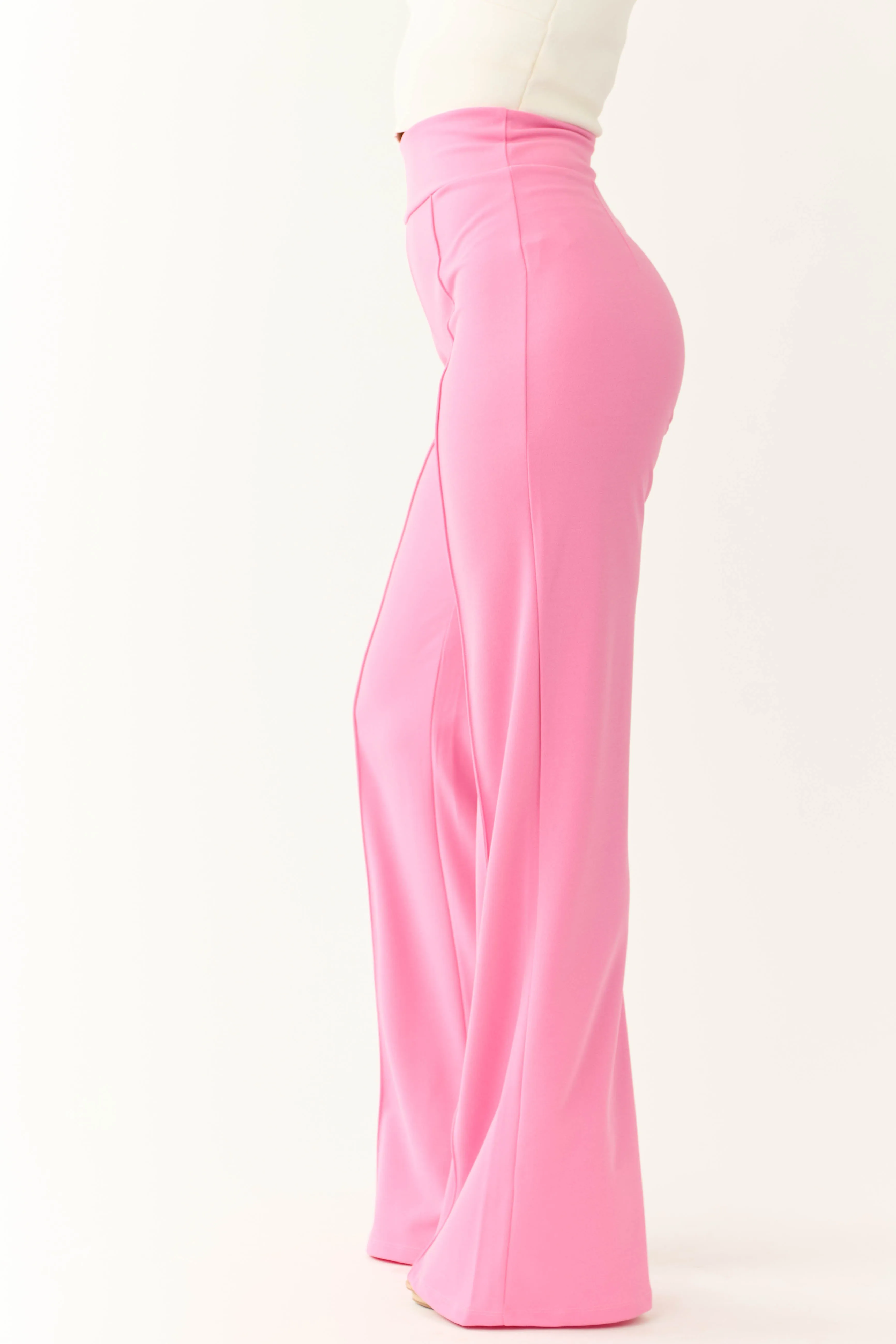 Bubblegum Vertical Seam Wide Leg Pants sold by Lime Lush product image thumbnail 3