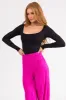 Black Scoop Neck Long Sleeve Crop Top sold by Lime Lush