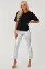 Charcoal Washed Oversized Rhinestone Studded Tee sold by Lime Lush