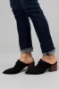 Black Faux Suede Pointed Toe Mules sold by Lime Lush