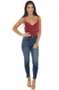 Burgundy Satin Cowl Neck Handkerchief Hem Cami sold by Lime Lush