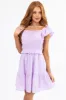 Light Iris Smocked Top Back Cut Out Mini Dress sold by Lime Lush
