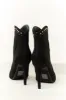 Black Rhinestone Detail High Heel Ankle Booties sold by Lime Lush