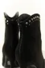 Black Rhinestone Detail High Heel Ankle Booties sold by Lime Lush