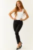 Vervet Black Slim Bootcut Raw Hem Jeans sold by Lime Lush