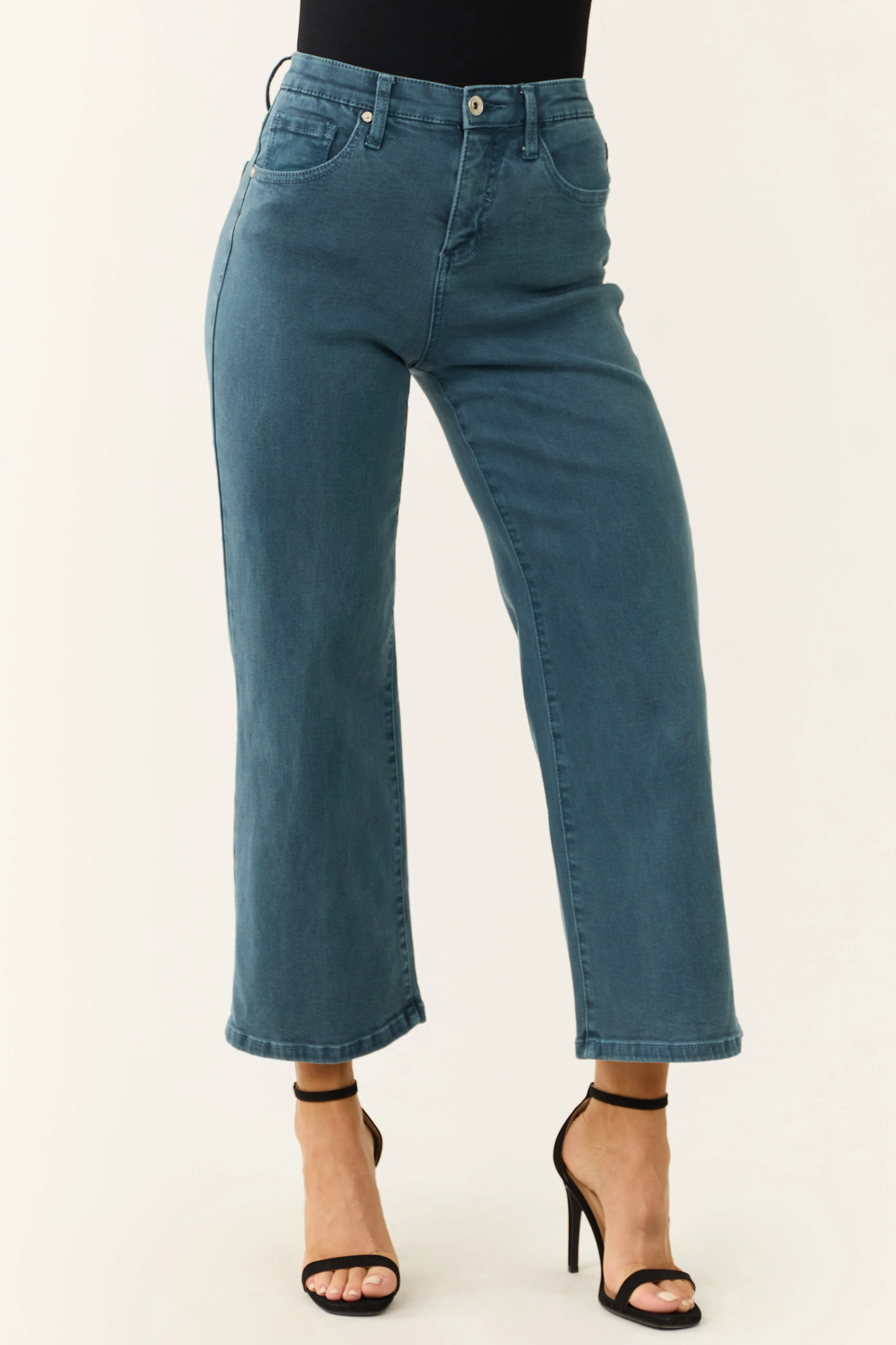 Special A Ocean Tummy Control Wide Leg Jeans sold by Lime Lush product image thumbnail 2
