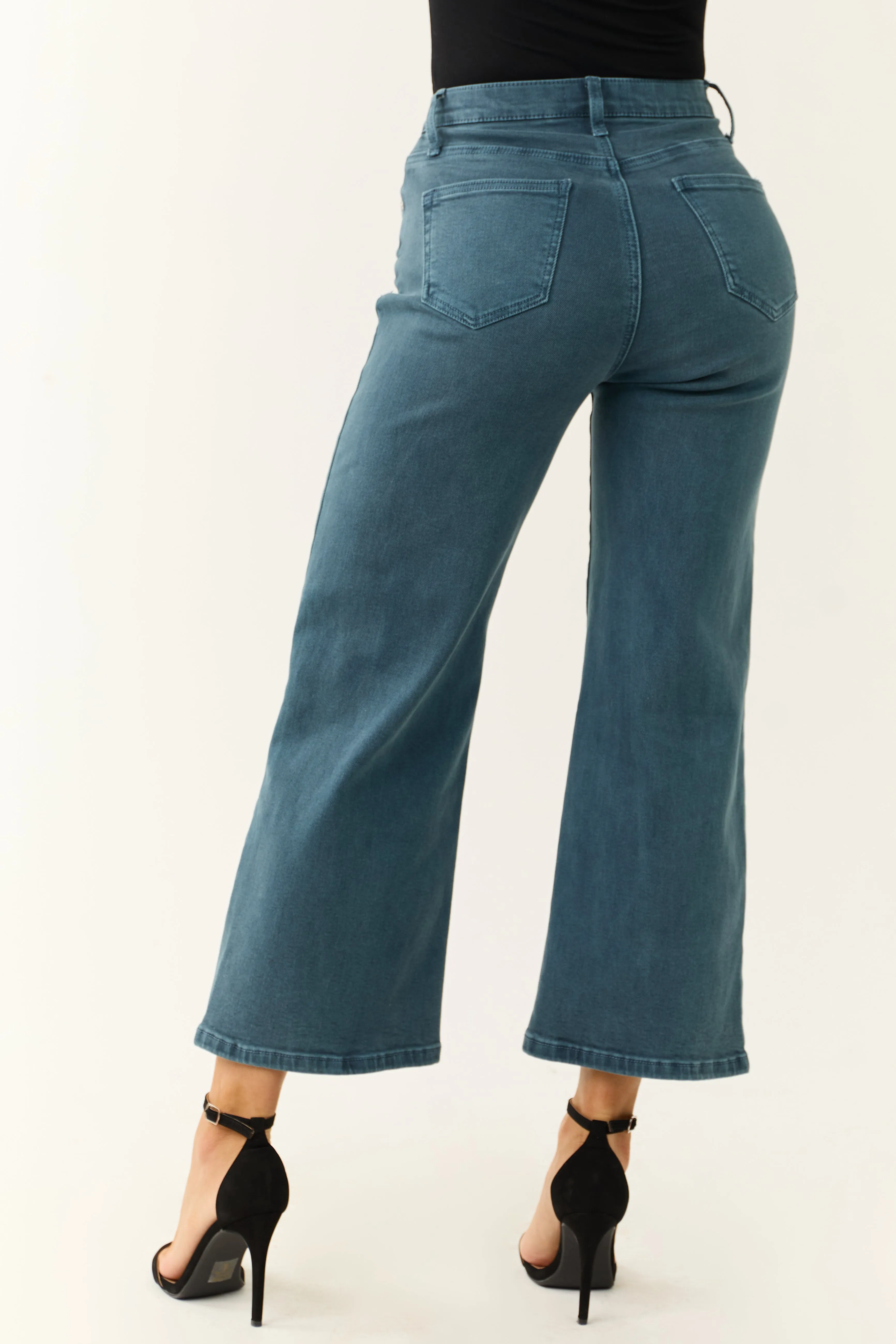 Special A Ocean Tummy Control Wide Leg Jeans sold by Lime Lush product image thumbnail 5